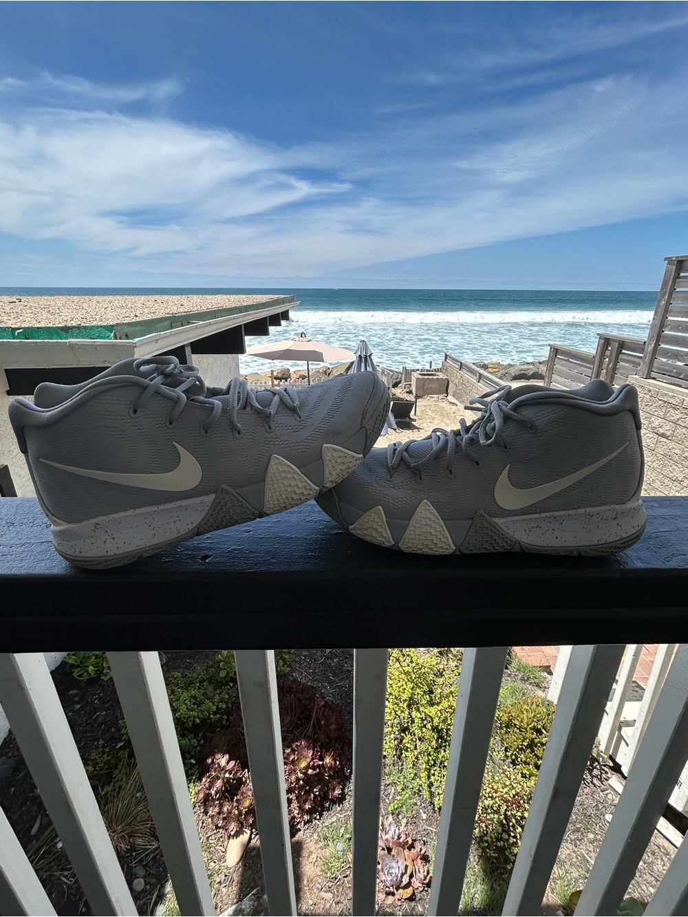 Nike Kids' Light Grey High-Top Sneakers